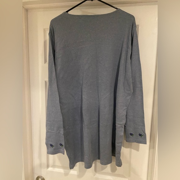 Cabin Creek Long Sleeve Top 1X - Picture 5 of 6